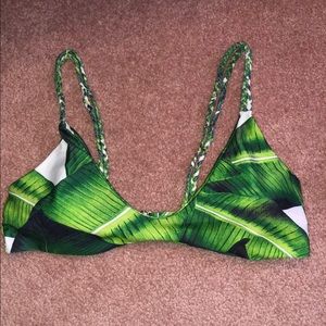 Tropical bathing suit top